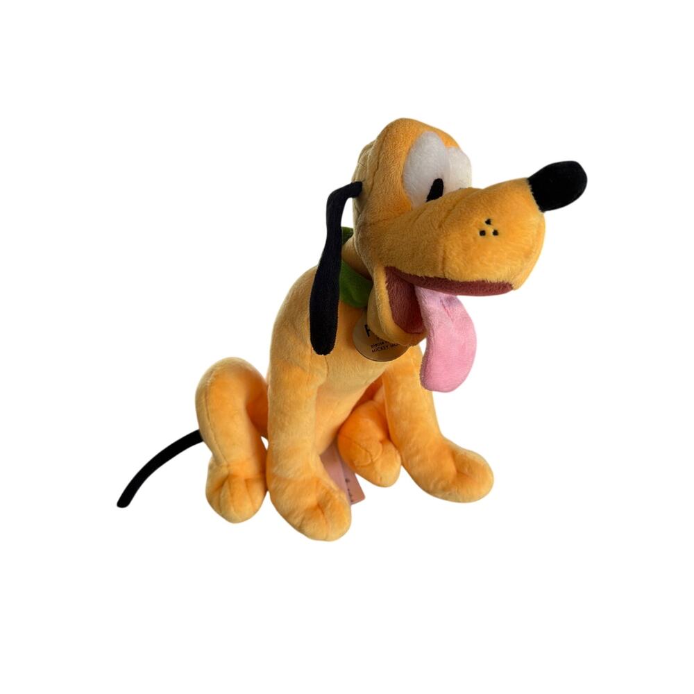 Disney Pluto Plush 10in Classic Dog Stuffed Animal Toy Vintage Style